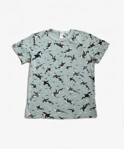 North Of West Taylor Orcas Tee - Sea Mist Sale