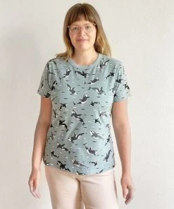 North Of West Taylor Orcas Tee - Sea Mist Sale