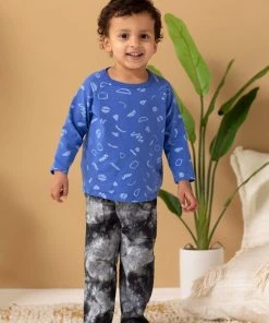 North Of West Sale Kids' Traveler Upcycled Tie Dye Jeans - Black