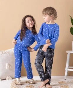 North Of West Sale Kids' Traveler Upcycled Tie Dye Jeans - Black