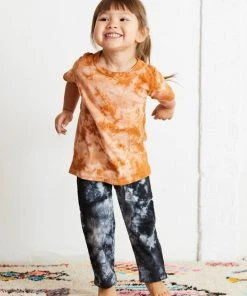 North Of West Sale Kids' Traveler Upcycled Tie Dye Jeans - Black