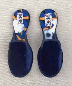 ONE432 Shoes Upcycled Velvet Unisex Slippers - Begum Electric