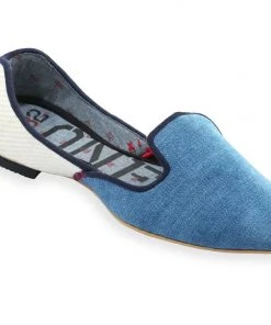 ONE432 Women's Recycled Jutti Loafer - Courtney Denim Shoes