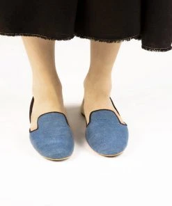 ONE432 Women's Recycled Jutti Loafer - Courtney Denim Shoes