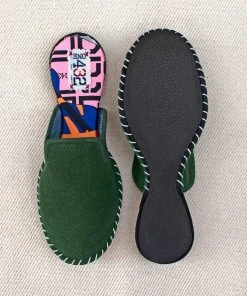 ONE432 Recycled Unisex Slippers - Gumbat Green Shoes