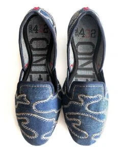 ONE432 Men's Camou Recycled Jutti Loafer - Denim