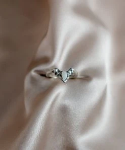 Iron Oxide Opal Halo Stacker Ring