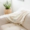 Creative Women Open Weave Throw Blanket Home Goods