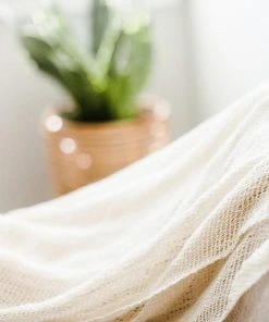 Creative Women Open Weave Throw Blanket Home Goods