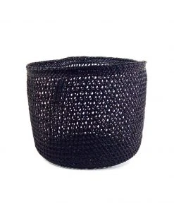 Mbare Open Weave Iringa Baskets - Black