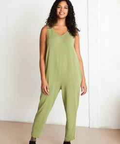 North Of West Sale Parker Jumpsuit - Moss