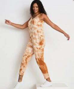 North Of West Parker Tie Dye Jumpsuit - Amber Sale