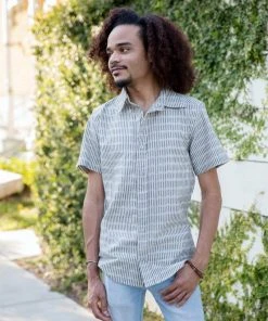 Passion Lilie Men's Antonio Ikat Button Down Shirt