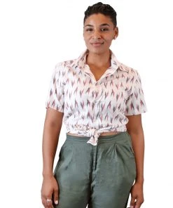 Passion Lilie Men's Aspen Button Down Ikat Shirt 7 Passion Lilie Men's Aspen Button Down Ikat Shirt