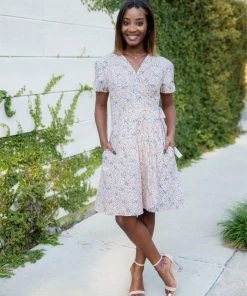 Passion Lilie Blushing Wrap Dress Best Sellers