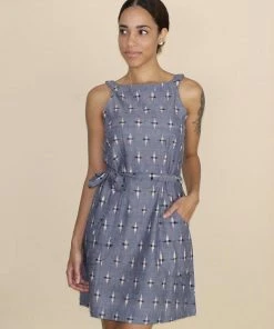 Passion Lilie Chambray Ikat Shift Dress