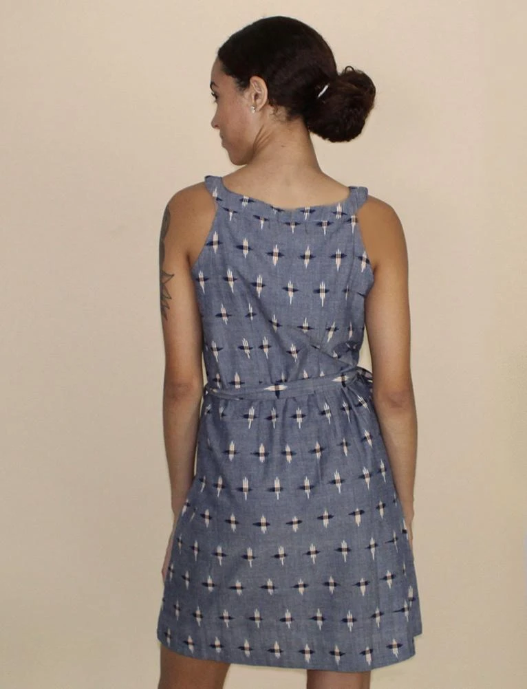 Passion Lilie Chambray Ikat Shift Dress 2 Passion Lilie Chambray Ikat Shift Dress