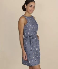 Passion Lilie Chambray Ikat Shift Dress 5 Passion Lilie Chambray Ikat Shift Dress