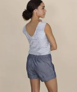 Passion Lilie Best Sellers Chambray Ikat Shorts