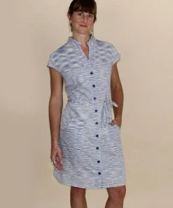 Passion Lilie Clear Skies Button-Up Dress Clothing