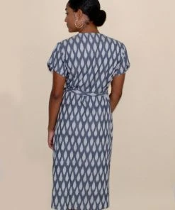 Passion Lilie Clothing Graycie Ikat Wrap Dress