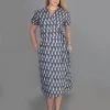 Passion Lilie Clothing Graycie Ikat Wrap Dress