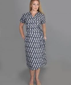 Passion Lilie Clothing Graycie Ikat Wrap Dress