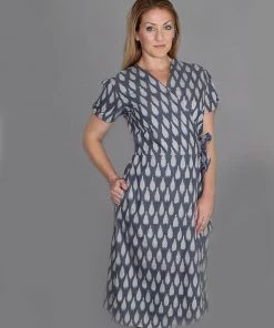 Passion Lilie Clothing Graycie Ikat Wrap Dress