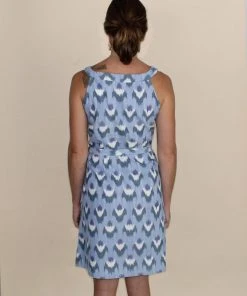 Passion Lilie Ikat Flowers Shift Dress Clothing