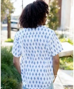 Passion Lilie Men's Jackson Ikat Button Down Shirt