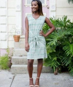 Passion Lilie Clothing Kiwi Front Tie Dress