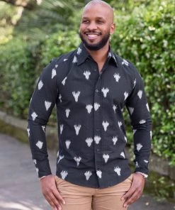 Passion Lilie Men's Leo Button Down Shirt