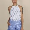 Passion Lilie Clothing Light Blue Ikat Shorts