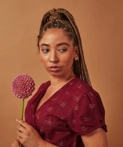 Passion Lilie Merlot Wrap Dress Best Sellers