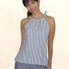 Passion Lilie Pinstripe Tank Top Clothing