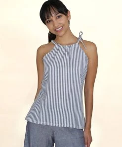 Passion Lilie Pinstripe Tank Top Clothing