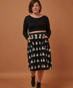 Passion Lilie Clothing Triangles Midi Skirt