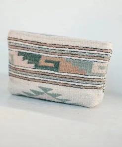 MZ Fair Trade Pastel Mitla Wool Clutch Bag