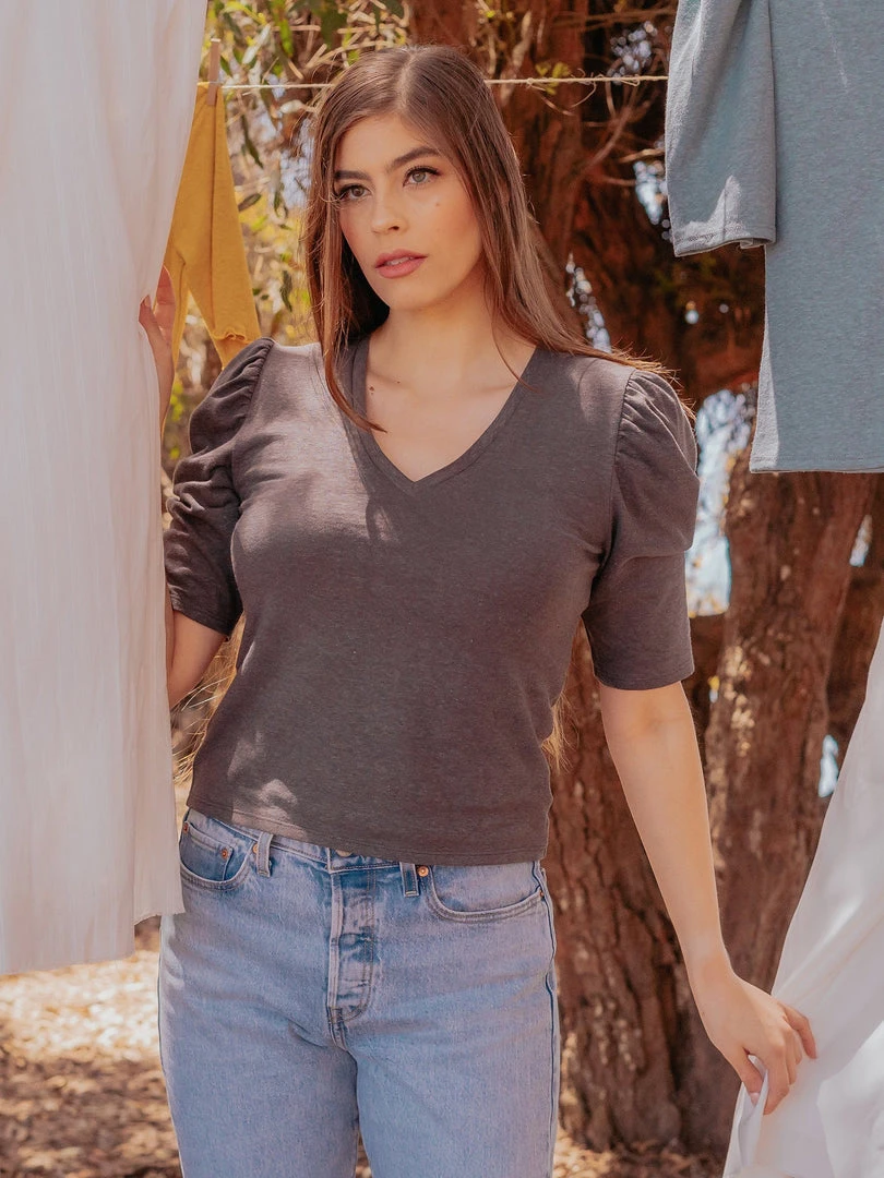 Valani Pauline Hemp Knit Puff Top 10 Valani Pauline Hemp Knit Puff Top