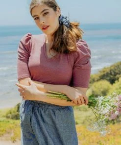 Valani Pauline Hemp Knit Puff Top 24 Valani Pauline Hemp Knit Puff Top