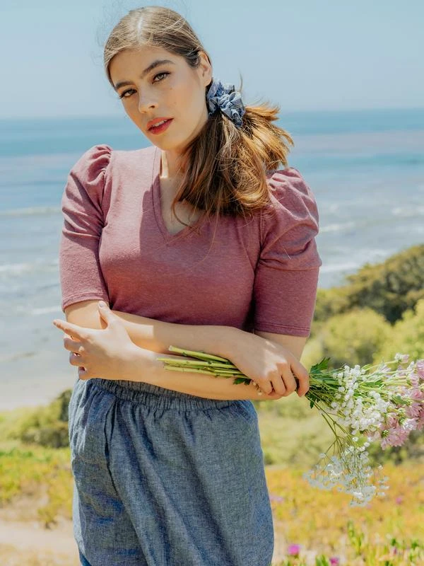 Valani Pauline Hemp Knit Puff Top 9 Valani Pauline Hemp Knit Puff Top