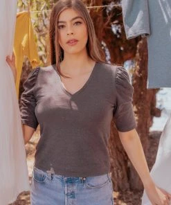 Valani Pauline Hemp Knit Puff Top 19 Valani Pauline Hemp Knit Puff Top