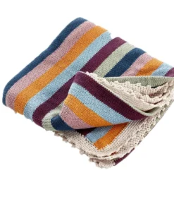 Pebble Rainbow Baby Blanket Handcrafted