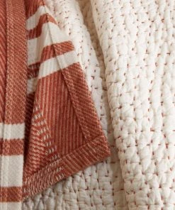 Coyuchi Home Goods Pebbled Handstitched Quilt - Undyed