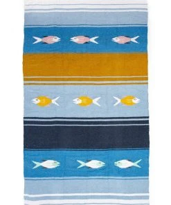Caminito Pez Azul Upcycled Blanket