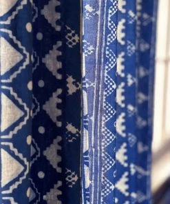 Ichcha Phulkari Indigo Curtain Panel