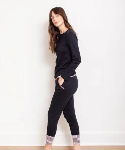 Leena & Lu Pima Long Sleeve And Jogger Set Best Sellers