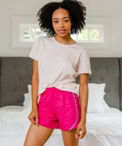 Leena & Lu New Arrivals Pima Poplin Short Lounge Set