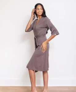 Leena & Lu Pima Short Robe Home Goods