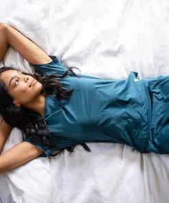 Leena & Lu Pima Short Sleeve Jogger Set